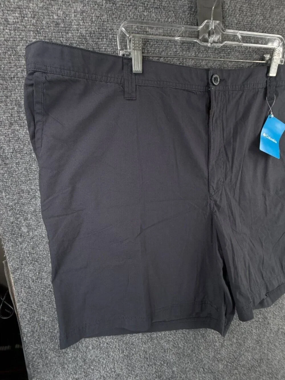 NWT Columbia Men Chino Hiking Shorts Size 52 Gray Cotton Lightweight Outdoors